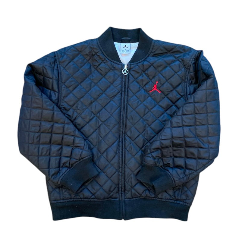 Jordan Quilted Black Bomber Jacket (Youth)