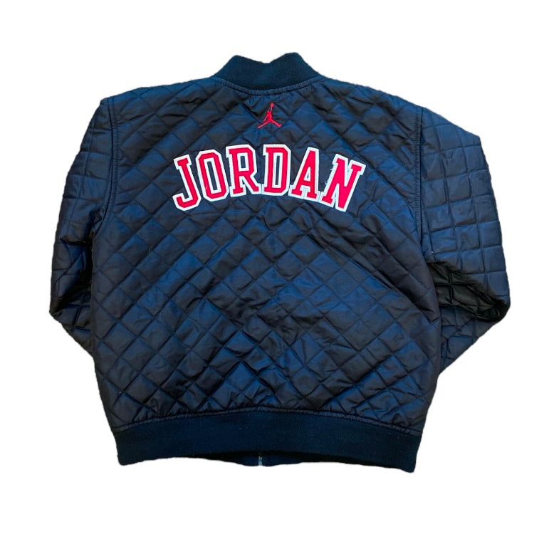 Jordan Quilted Black Bomber Jacket (Youth)