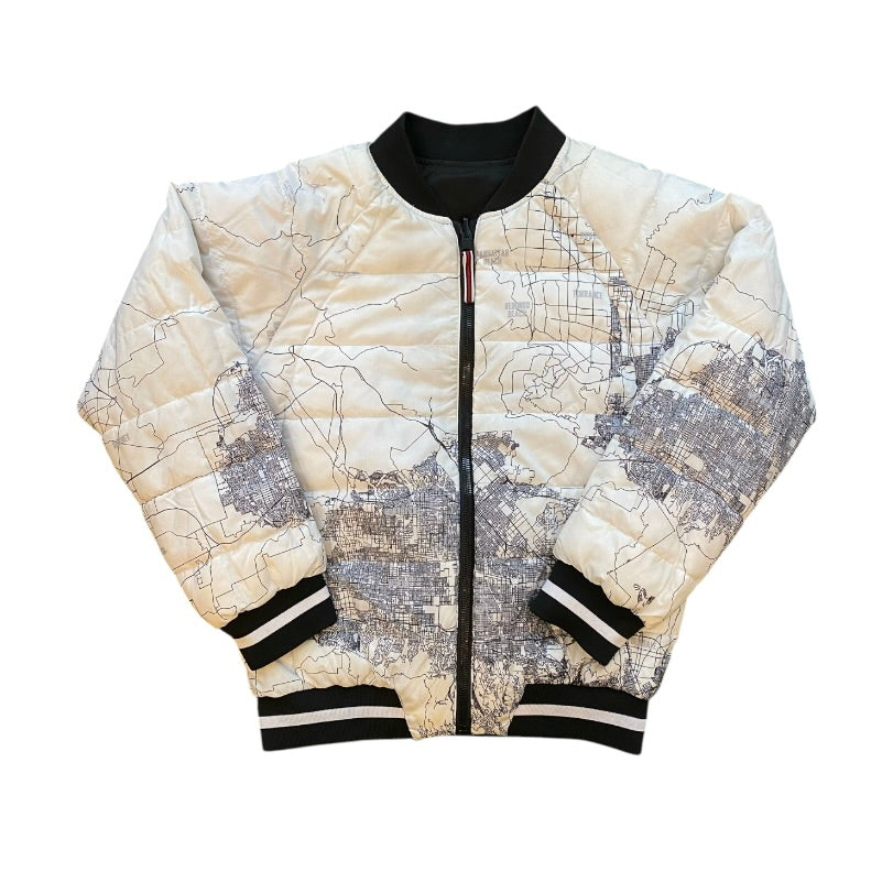 Jordan City Of Flight LA City Map Reversible Bomber Jacket (Youth)