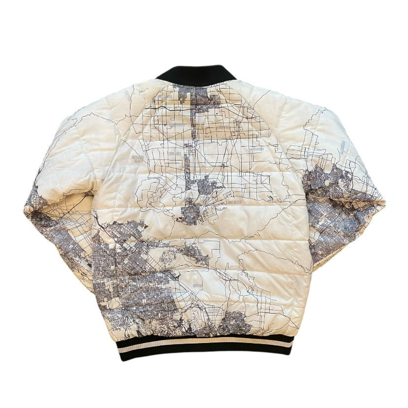 Jordan City Of Flight LA City Map Reversible Bomber Jacket (Youth)