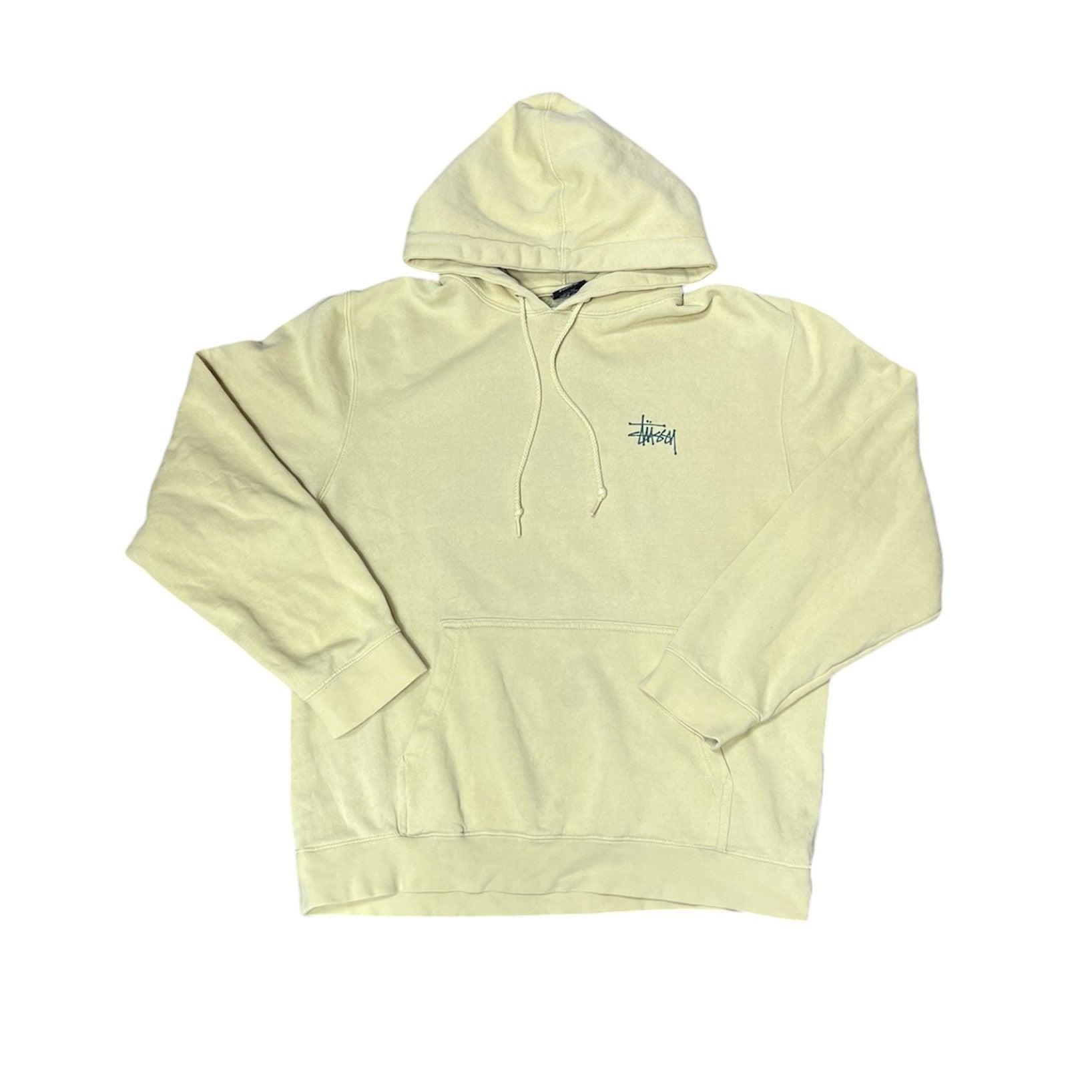 Stussy Basic Stussy Yellow Green Hoodie