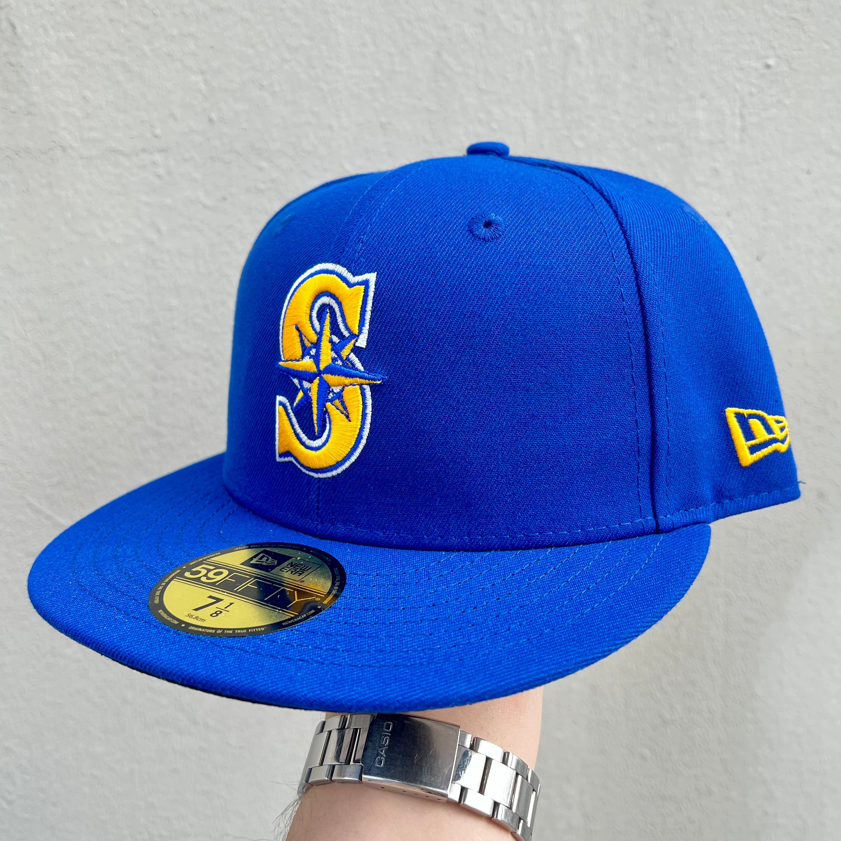 New Era Seattle Mariners Blue Yellow Fitted Cap