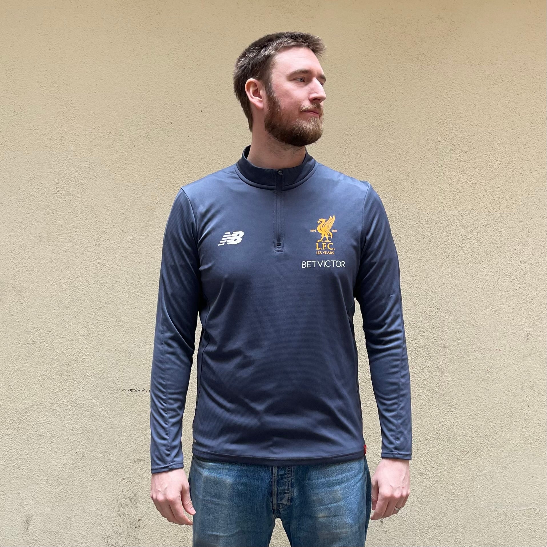 New Balance Liverpool 2017/2018 Training Football Half Zip Top