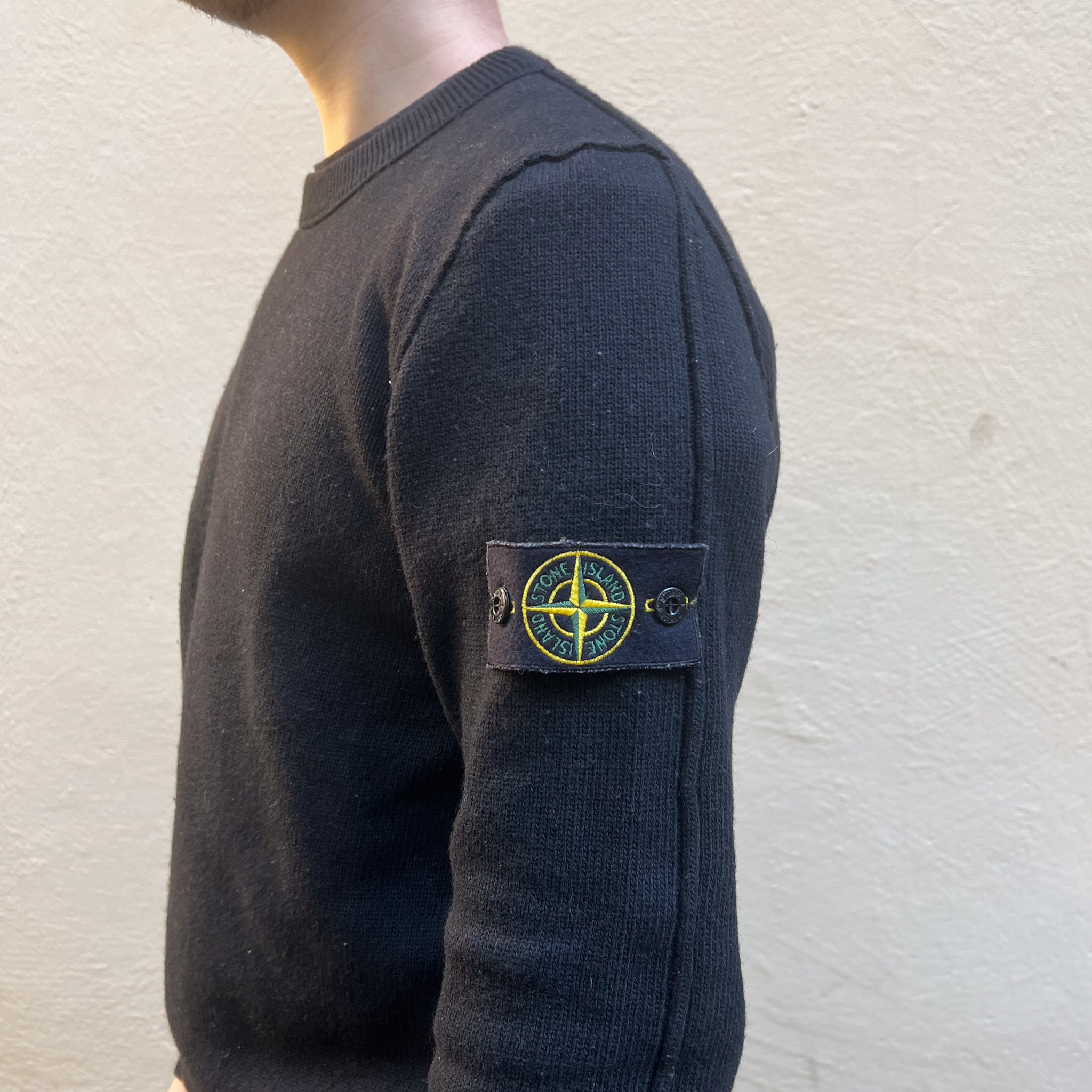 Stone Island Knitted Black Sweatshirt