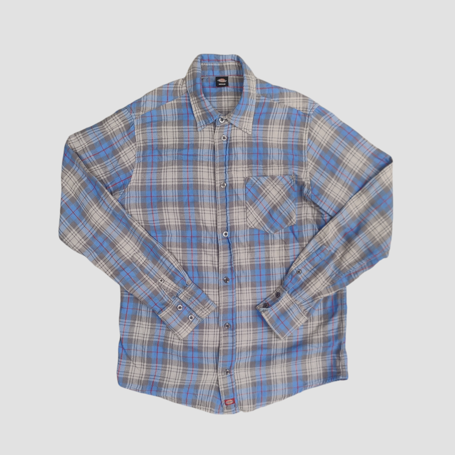 Dickies Blue Grey Flannel Shirt