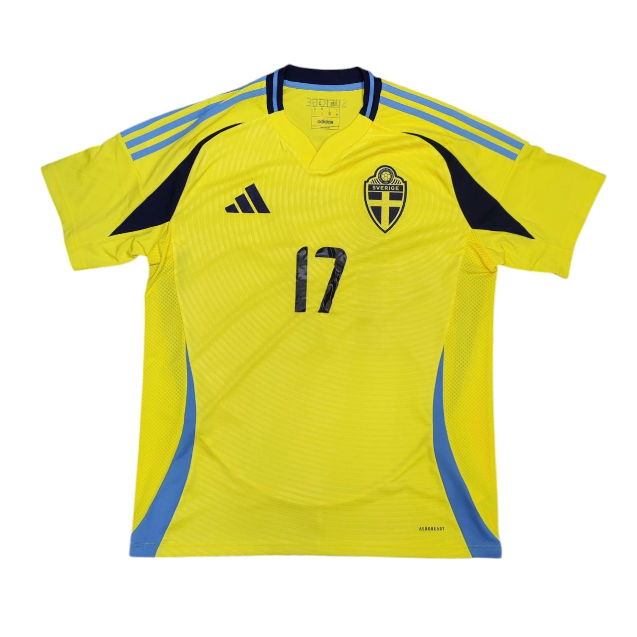 Adidas Sweden 2024 #11 Gyökeres Home Football Jersey