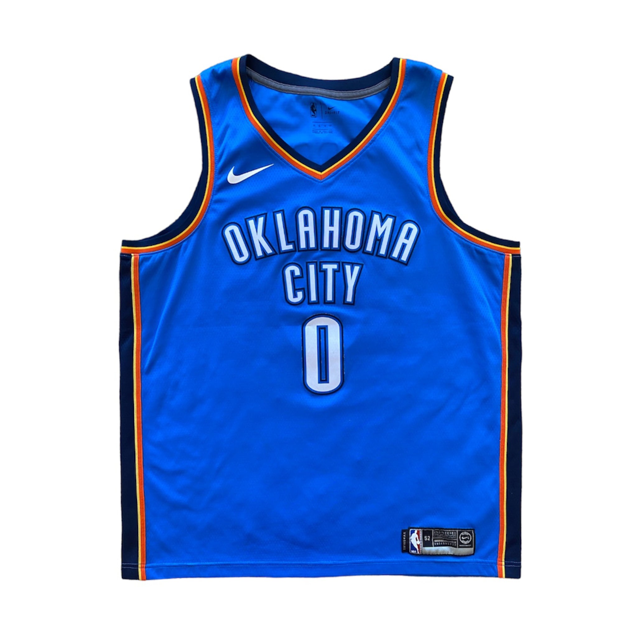 Nike NBA Oklahoma City Thunder Russell Westbrook Icon Swingman Basketb