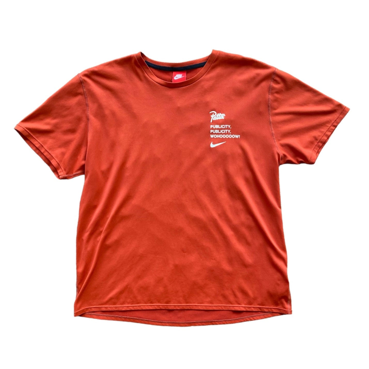 Nike x Patta Publicity WOHOOOOOW Habanero Red Tshirt