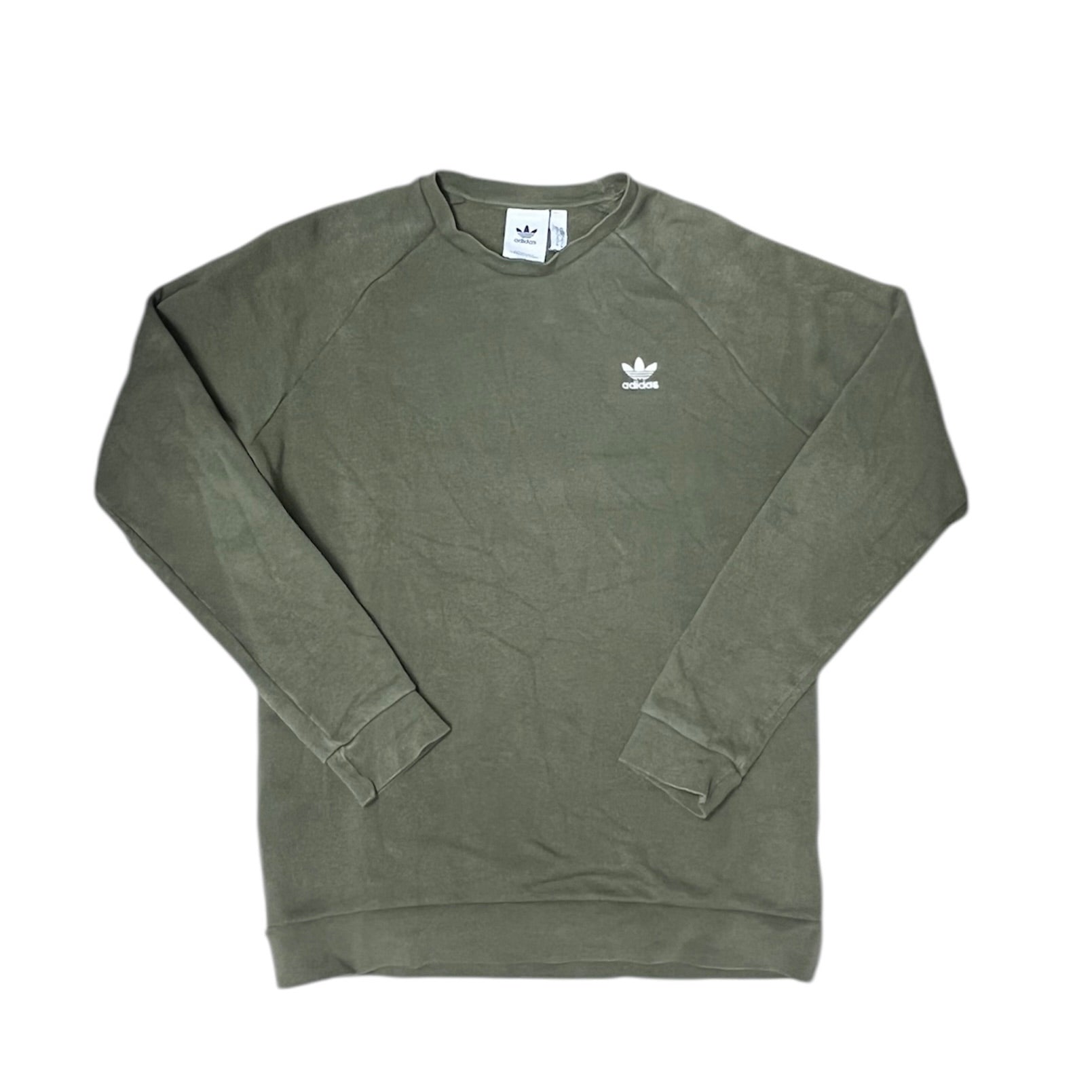 Adidas Adicolor Essentials Trefoil Green Crewneck Sweatshirt