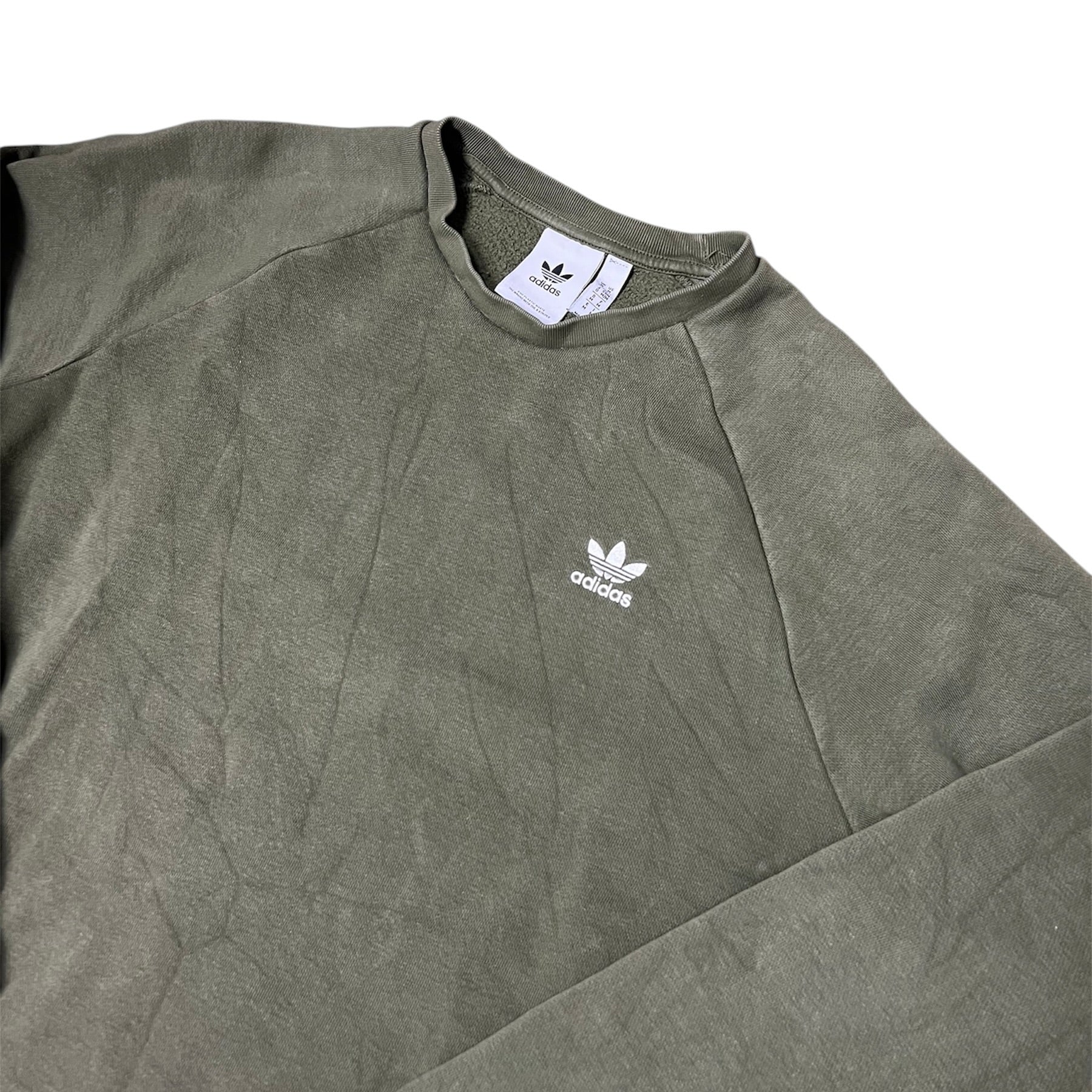 Adidas Adicolor Essentials Trefoil Green Crewneck Sweatshirt