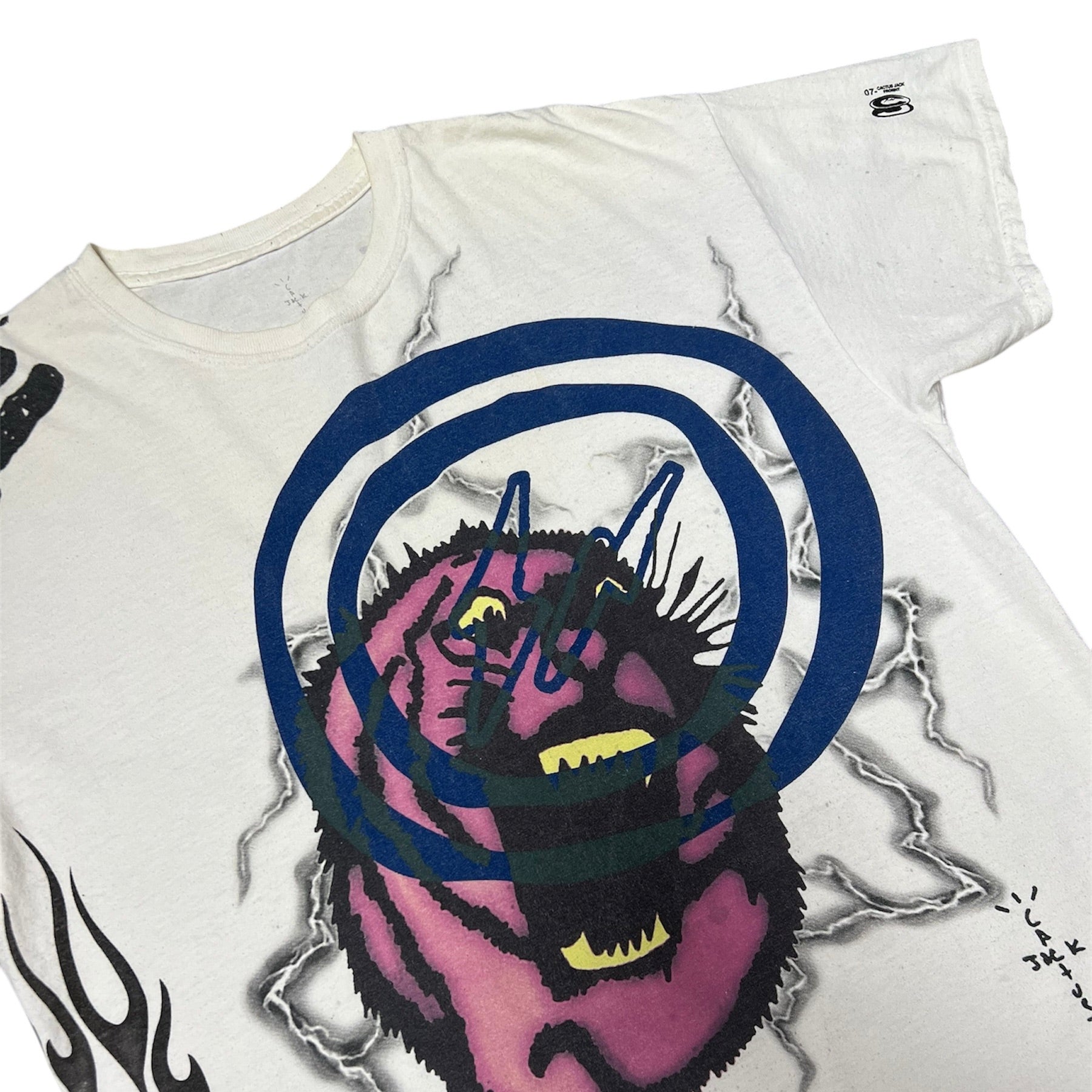 Travis Scott Cactus Jack For Fragment Sunrise White Tshirt