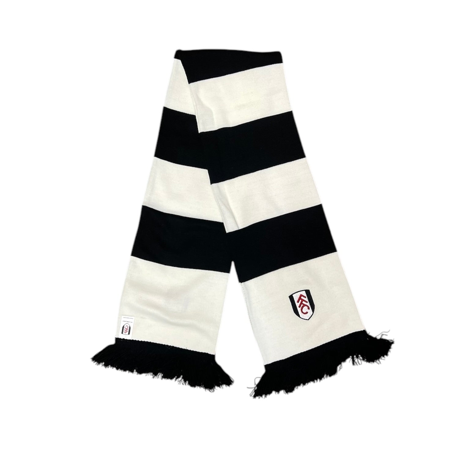 Fulham FC Black White Football Scarf