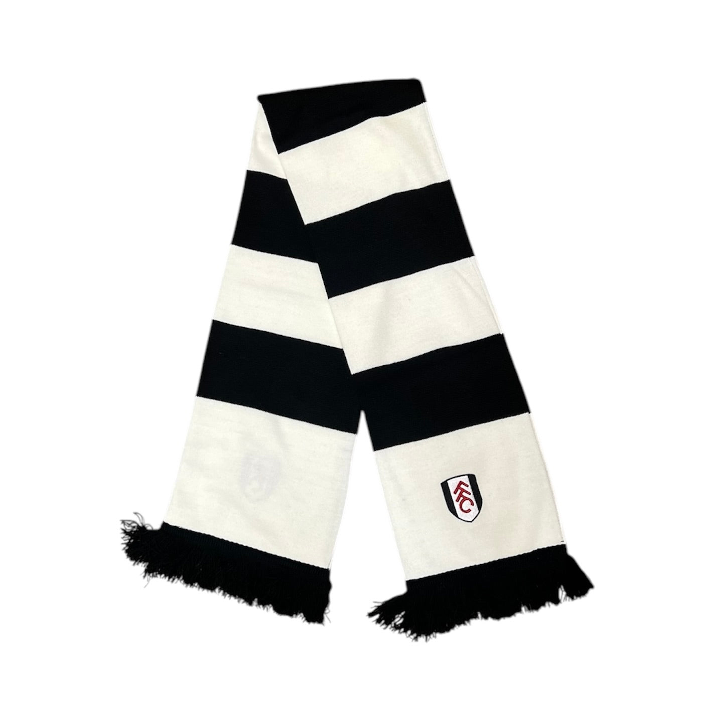 Fulham FC Black White Football Scarf