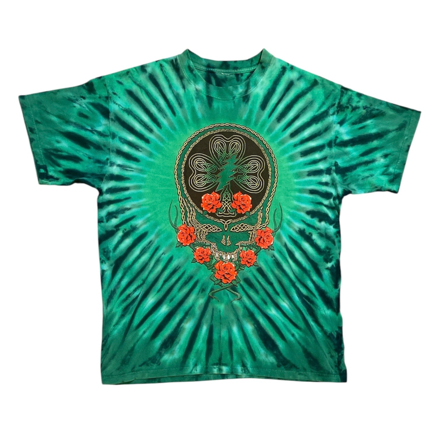 Grateful Dead Celtic Cross Skull Tie Dye Tshirt