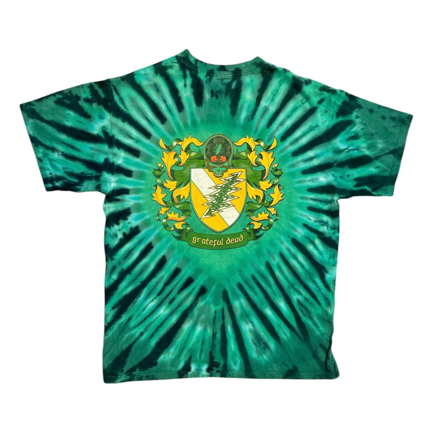 Grateful Dead Celtic Cross Skull Tie Dye Tshirt