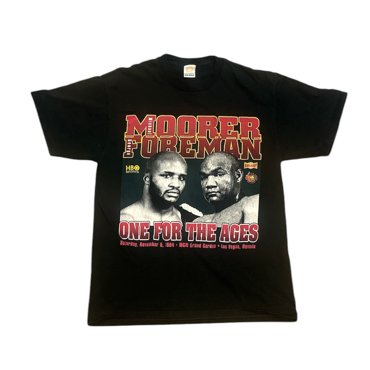 MGM Grand Moorer vs Foreman 1994 One For The Ages Fight Tshirt
