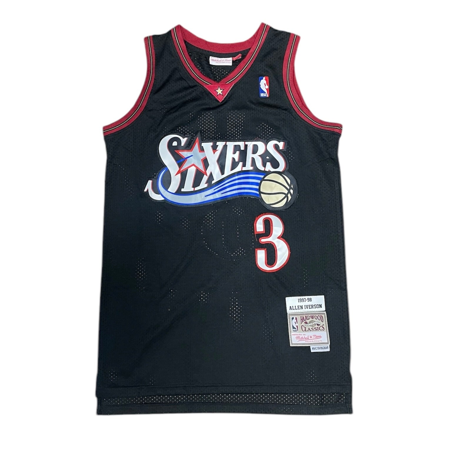 Mitchell & Ness Hardwood Classics Philadelphia Sixers Iverson #3 Basketball Jersey