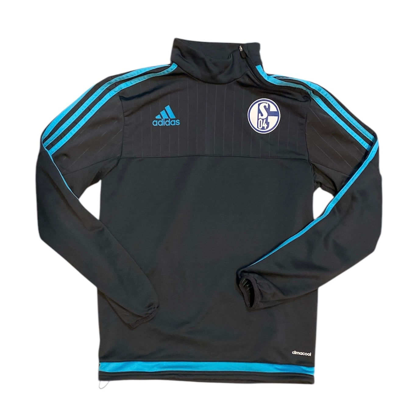Adidas Schalke FC 04 Black Teal Training Track Top & Pants Set