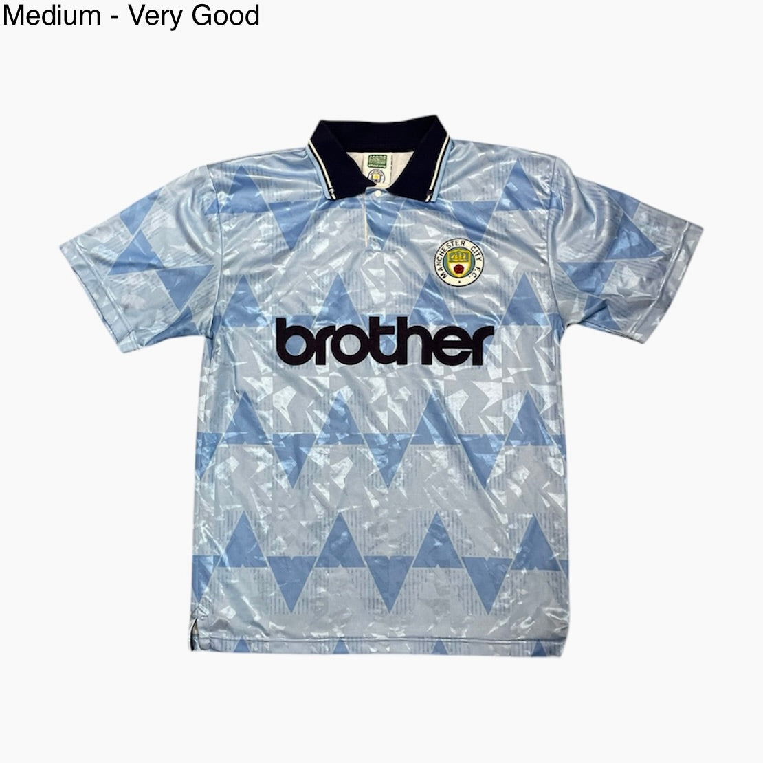 Score Draw Manchester City 1989 Home Football Jersey