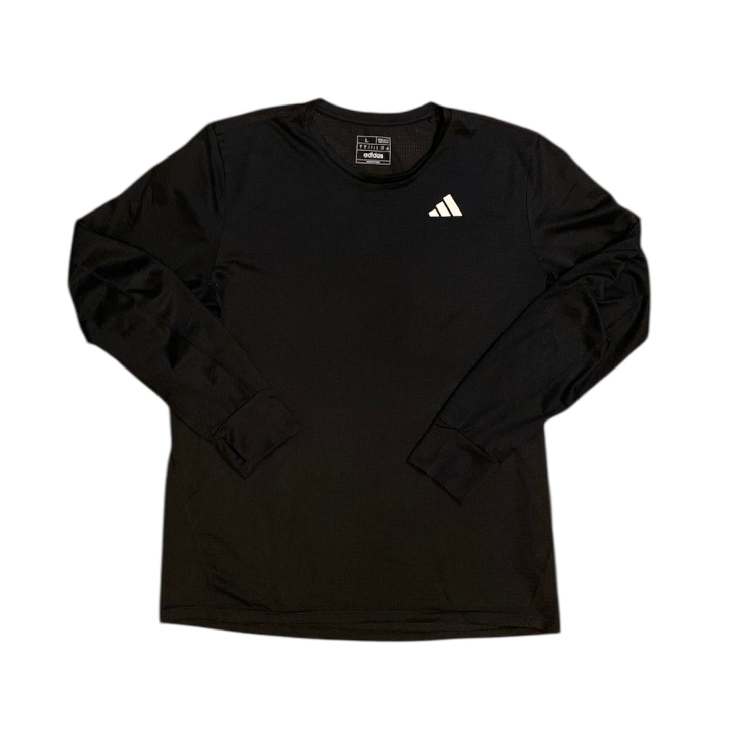 Adidas Training Black White Long Sleeve Tshirt