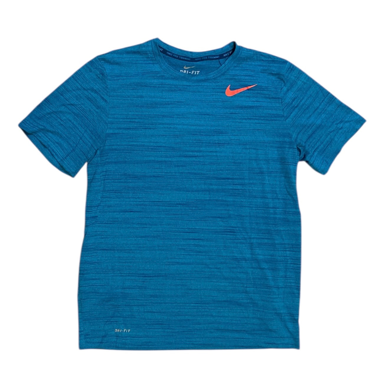 Nike Dri-Fit Blue Orange Swoosh Tshirt