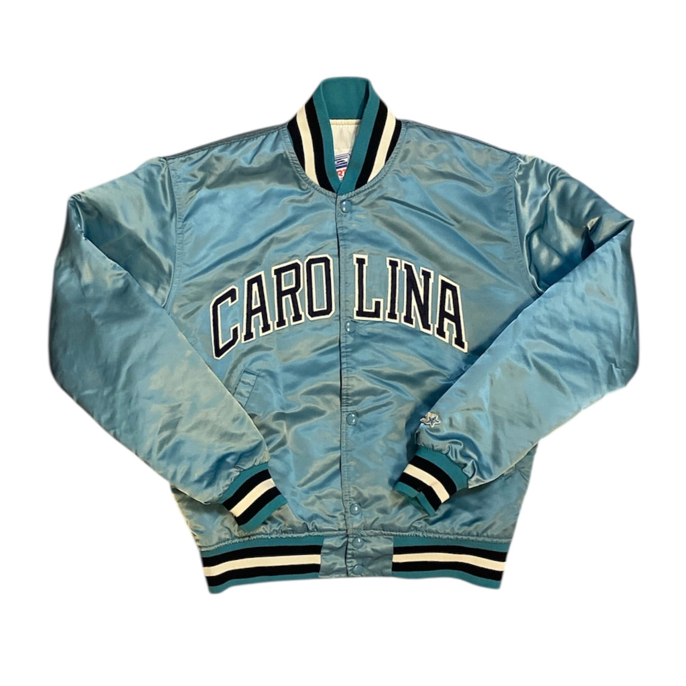 Starter University Of Carolina Blue Satin Jacket