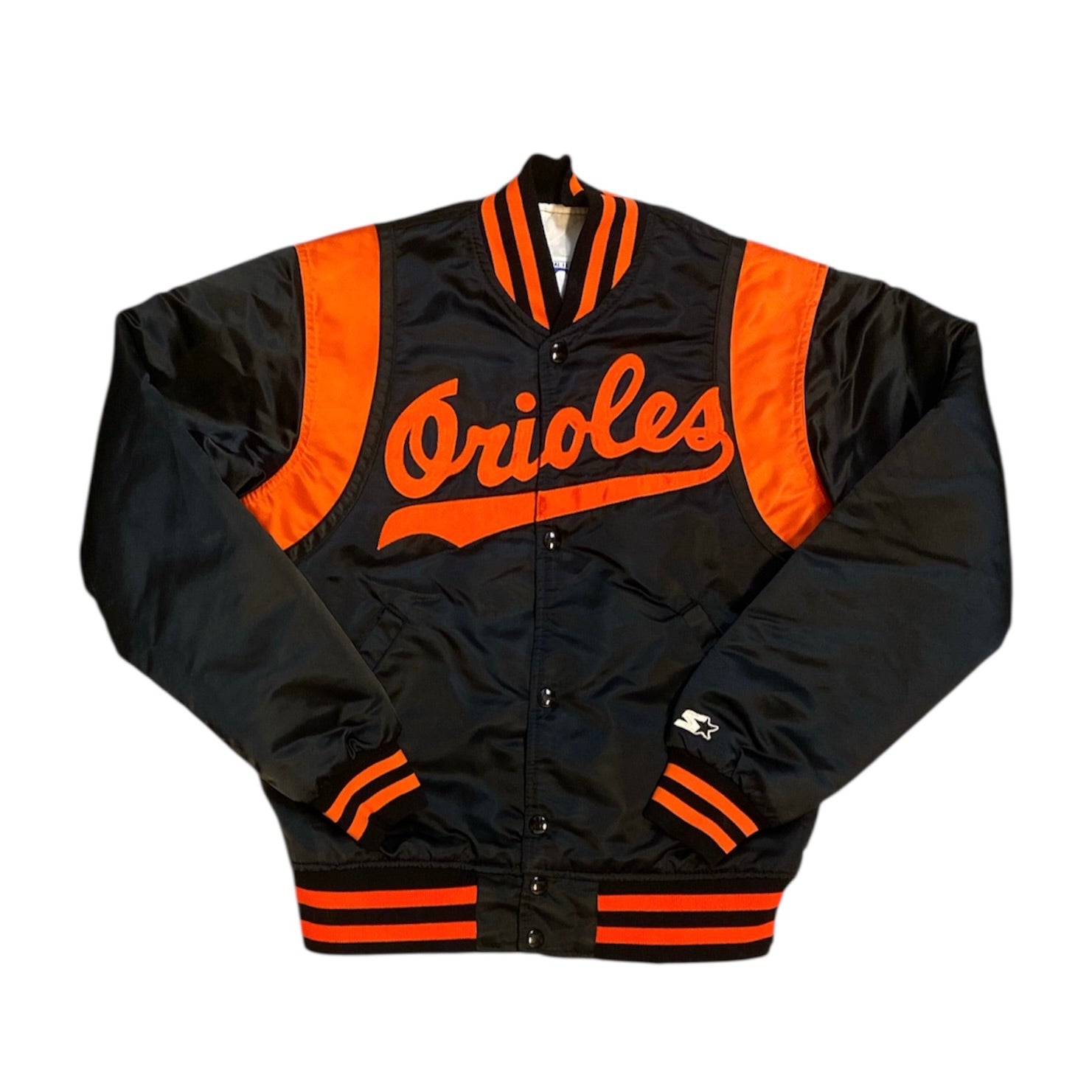 Starter Baltimore Orioles Black Orange Baseball Jacket