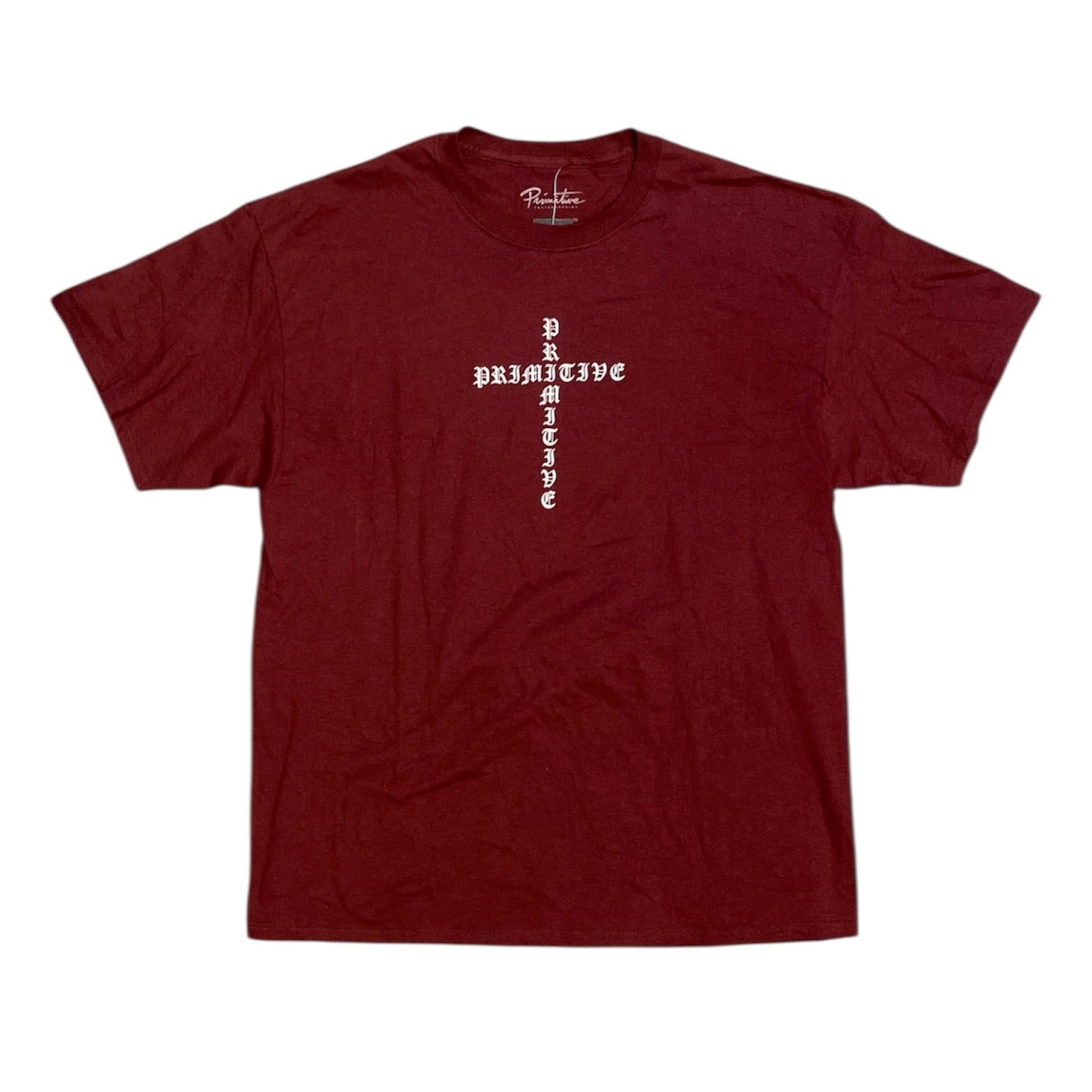 Primitive Angel Backprint Burgundy Tshirt