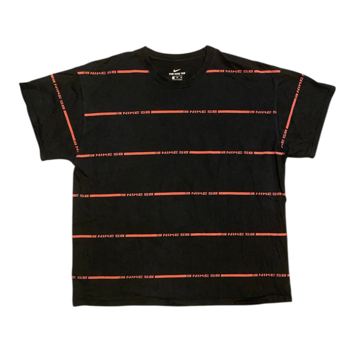 Nike SB Print Striped Black Red Tshirt