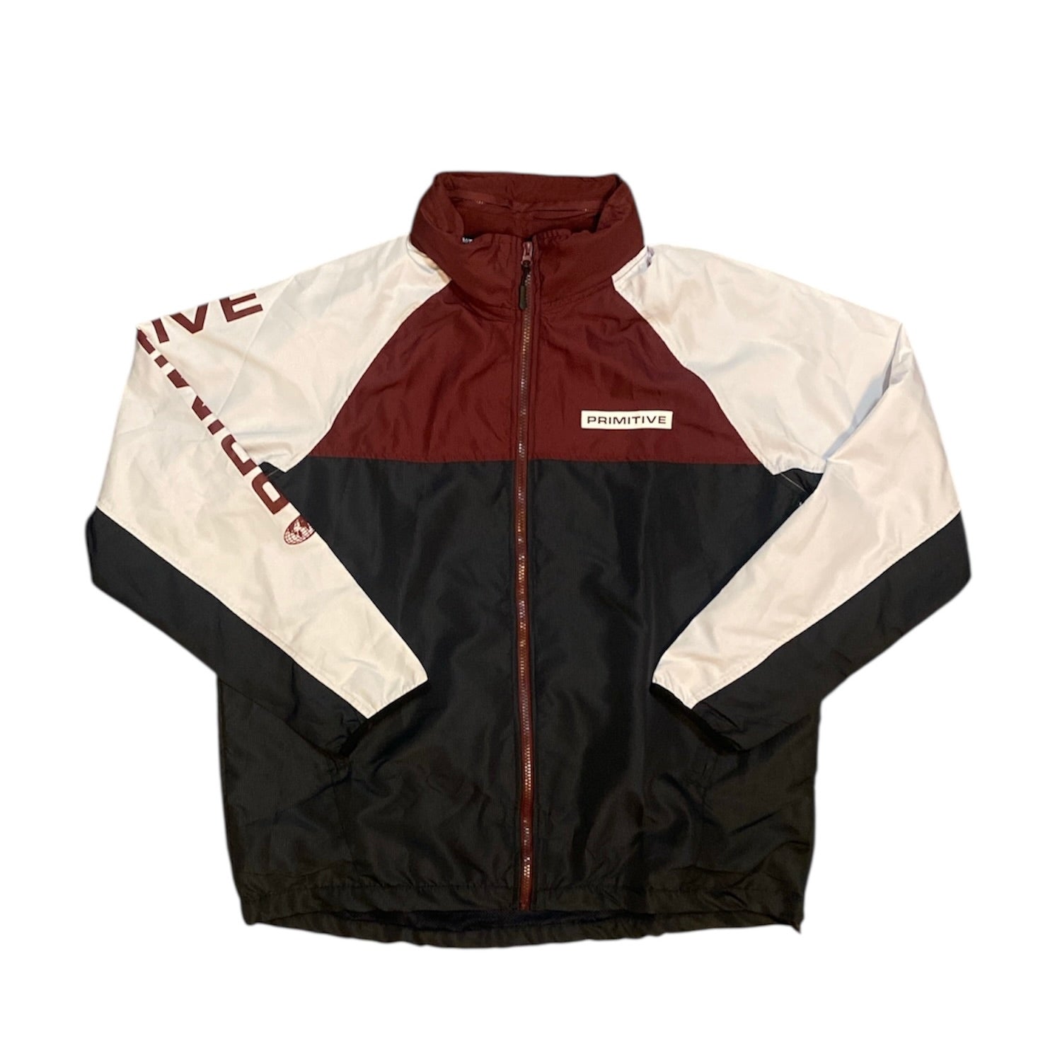 Primitive Skateboards Navy Burgundy White Track Jacket