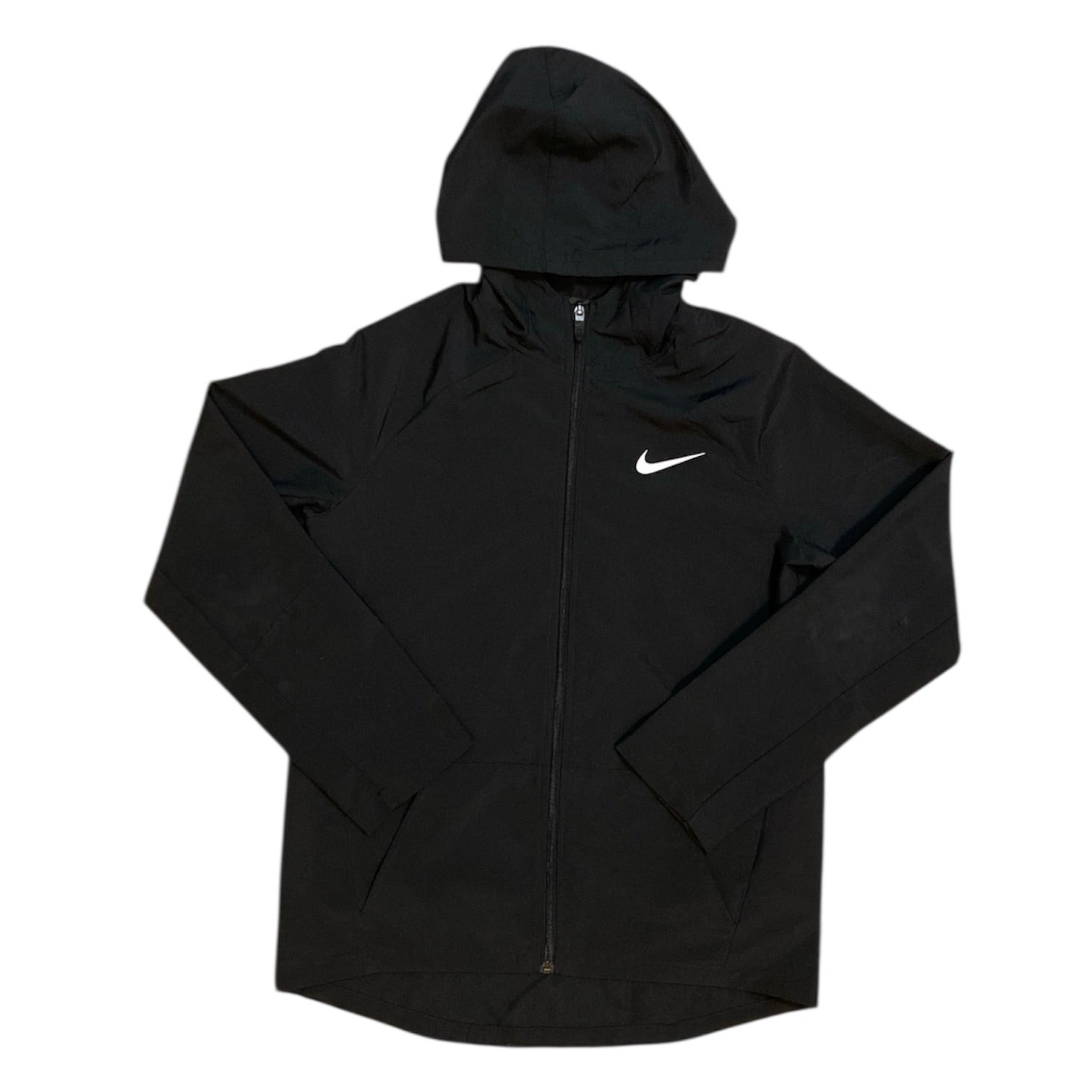 Nike Dri-FIT Woven Black White Training Jacket (Youth)