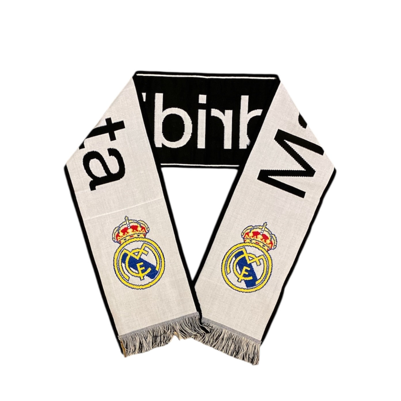 Real Madrid White Black Scarf