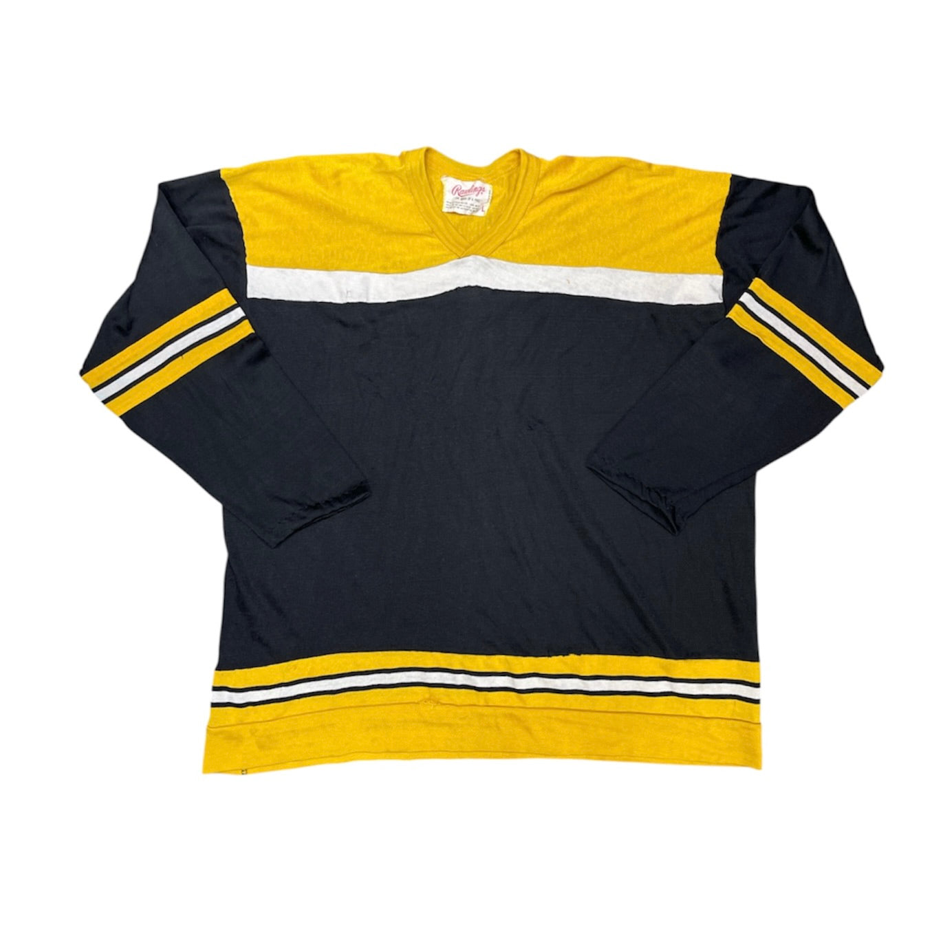 Vintage Rawlings Black Yellow American Football Jersey