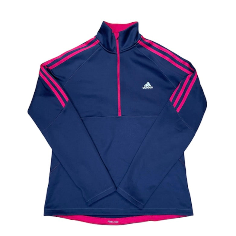 Adidas Navy Pink Half Zip Track top
