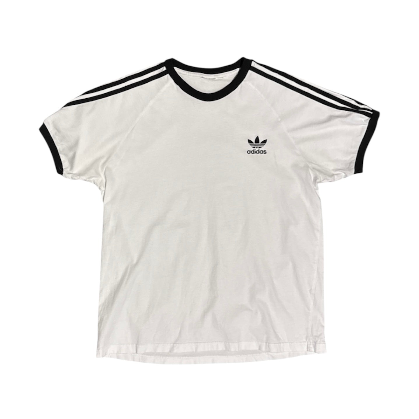 Adidas Small Trefoil White Black Tshirt