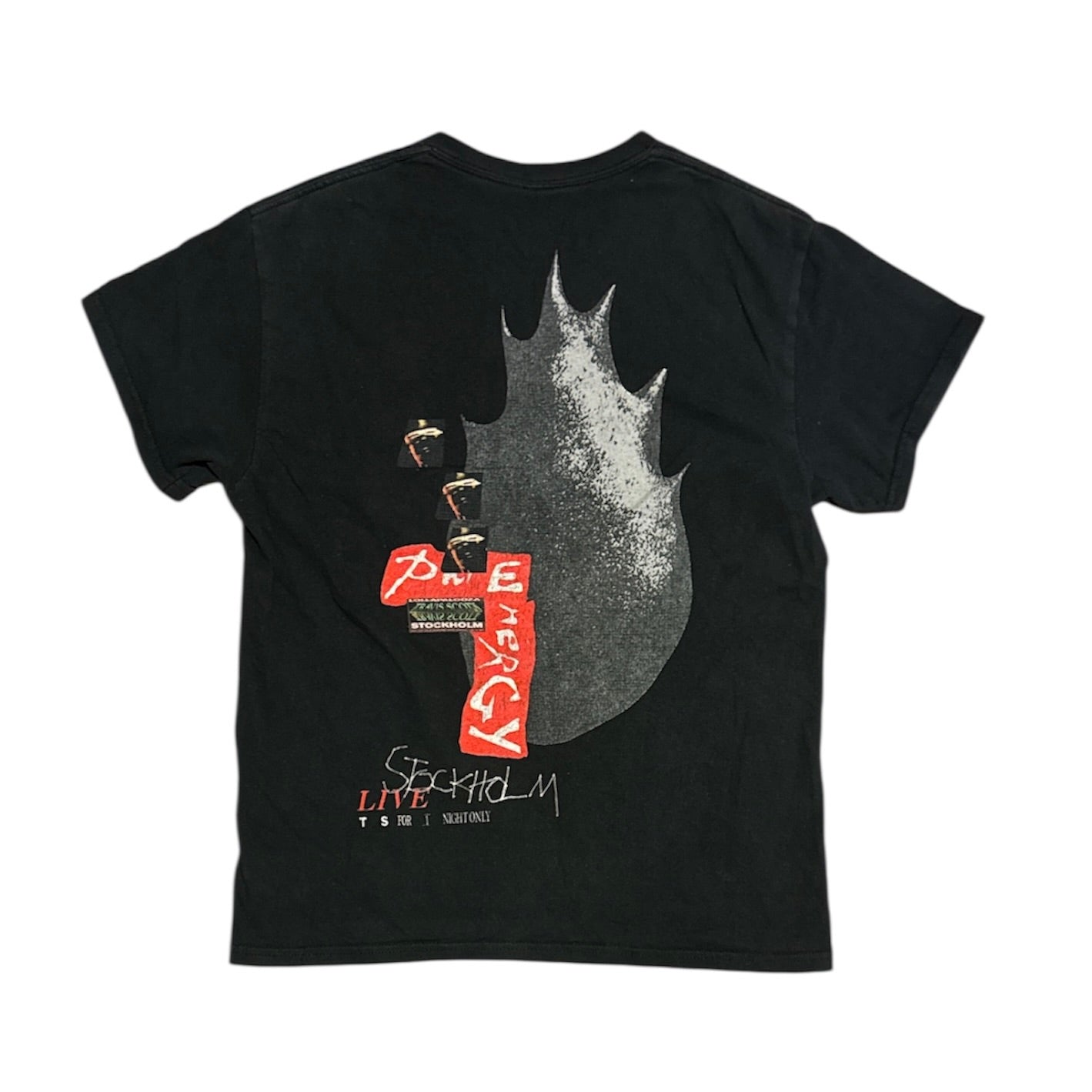 Travis Scott Lollapalooza Stockholm 2023 Black Tshirt