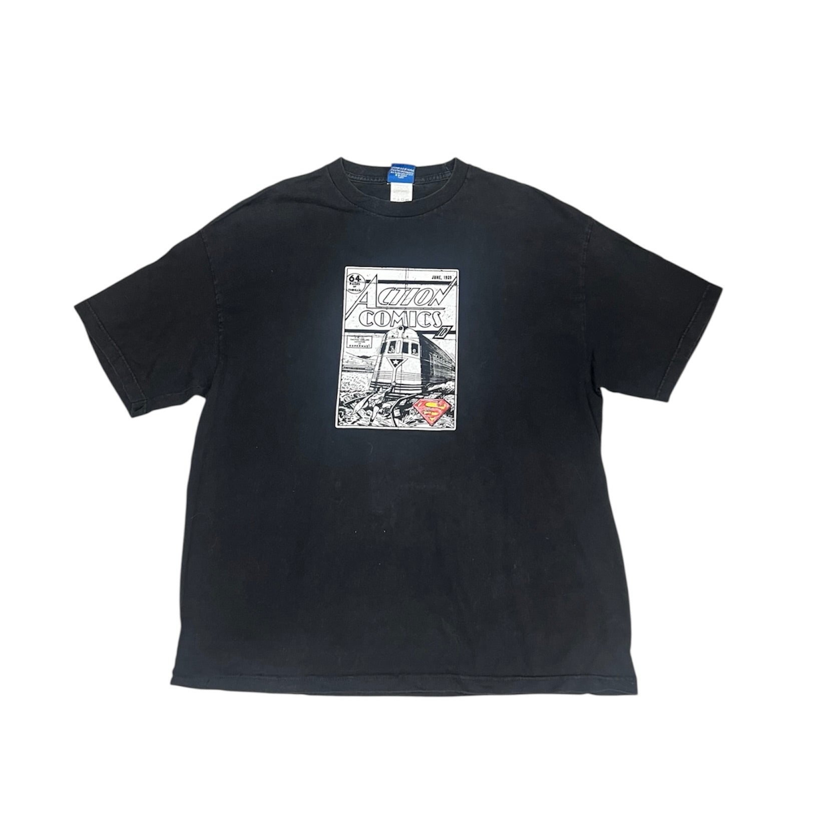 Action Comics Superman Black Tshirt