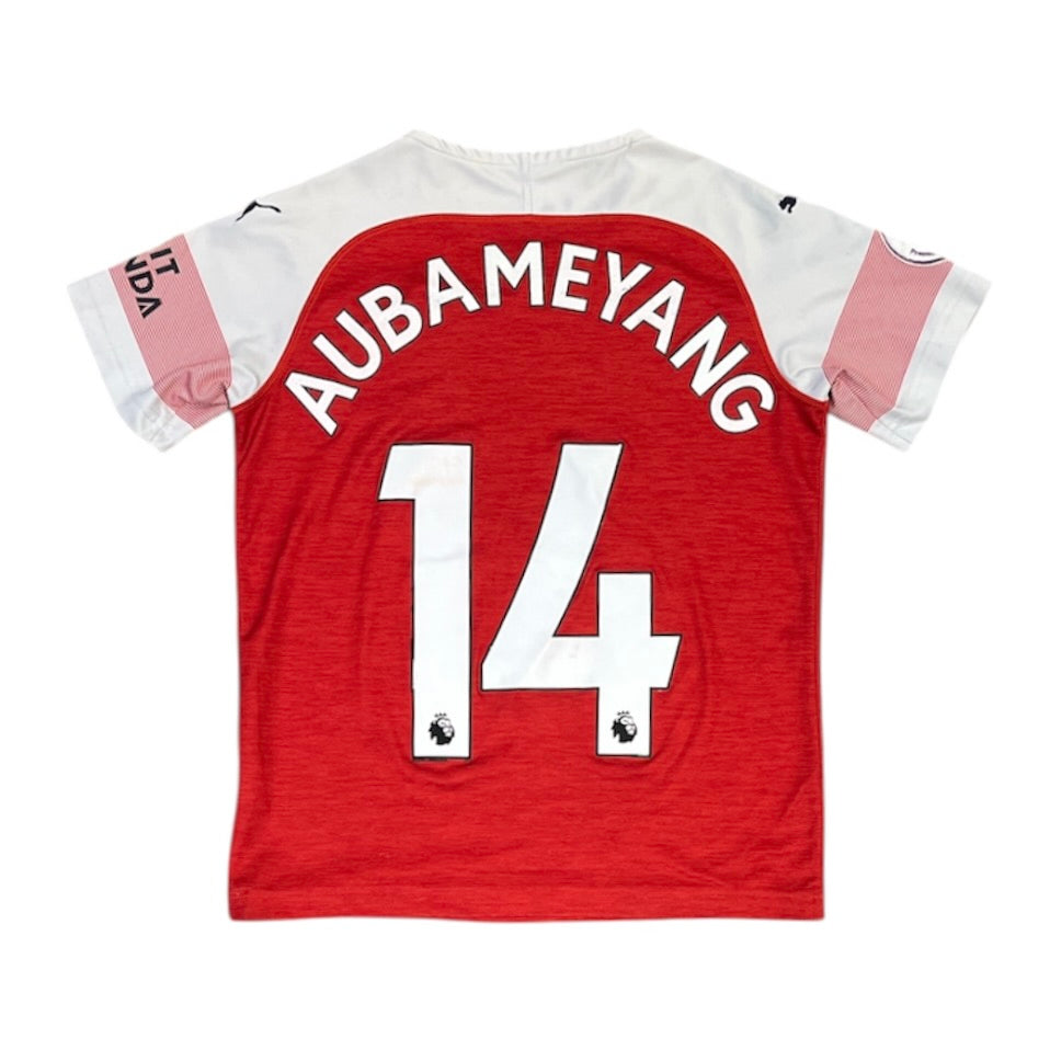 Puma Arsenal 2018/2019 Aubameyang #14 Home Football Jersey (Youth)