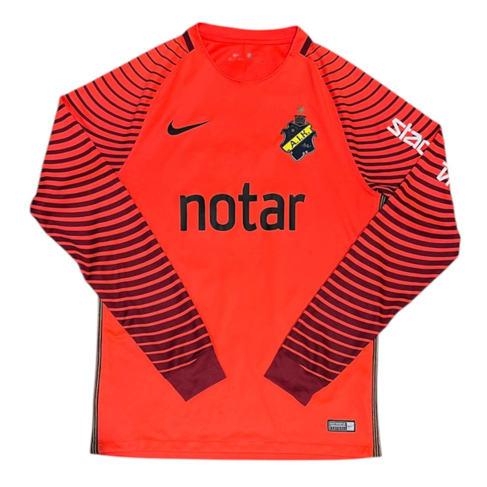 Nike AIK Kyriakos Stamatopoulos #13 Red Long Sleeve Football Jersey