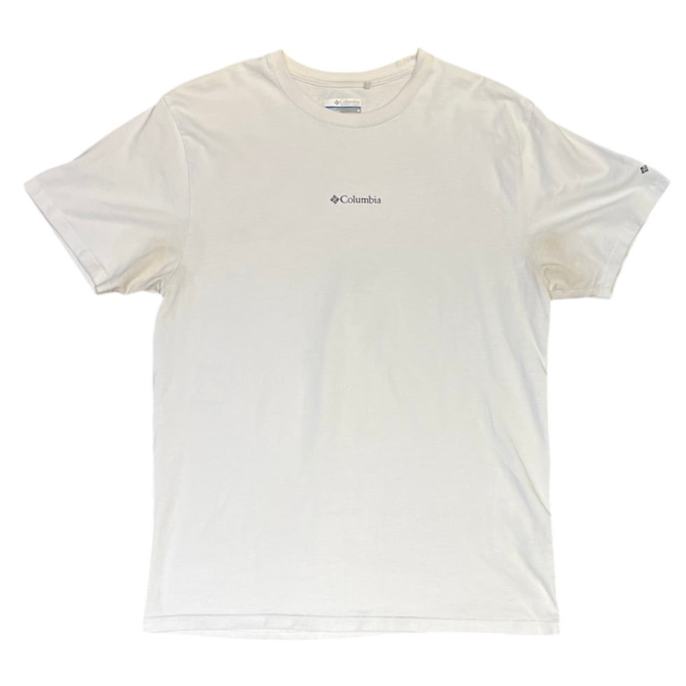 Columbia Mountain Back Print White Tshirt