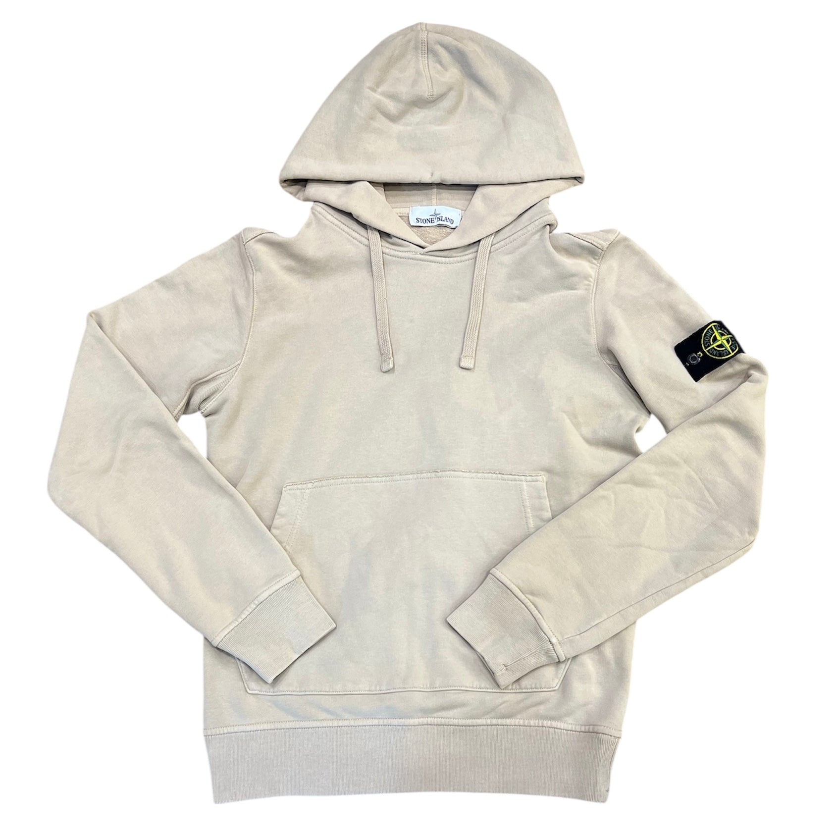 Stone Island Garment Dyed Beige Hoodie