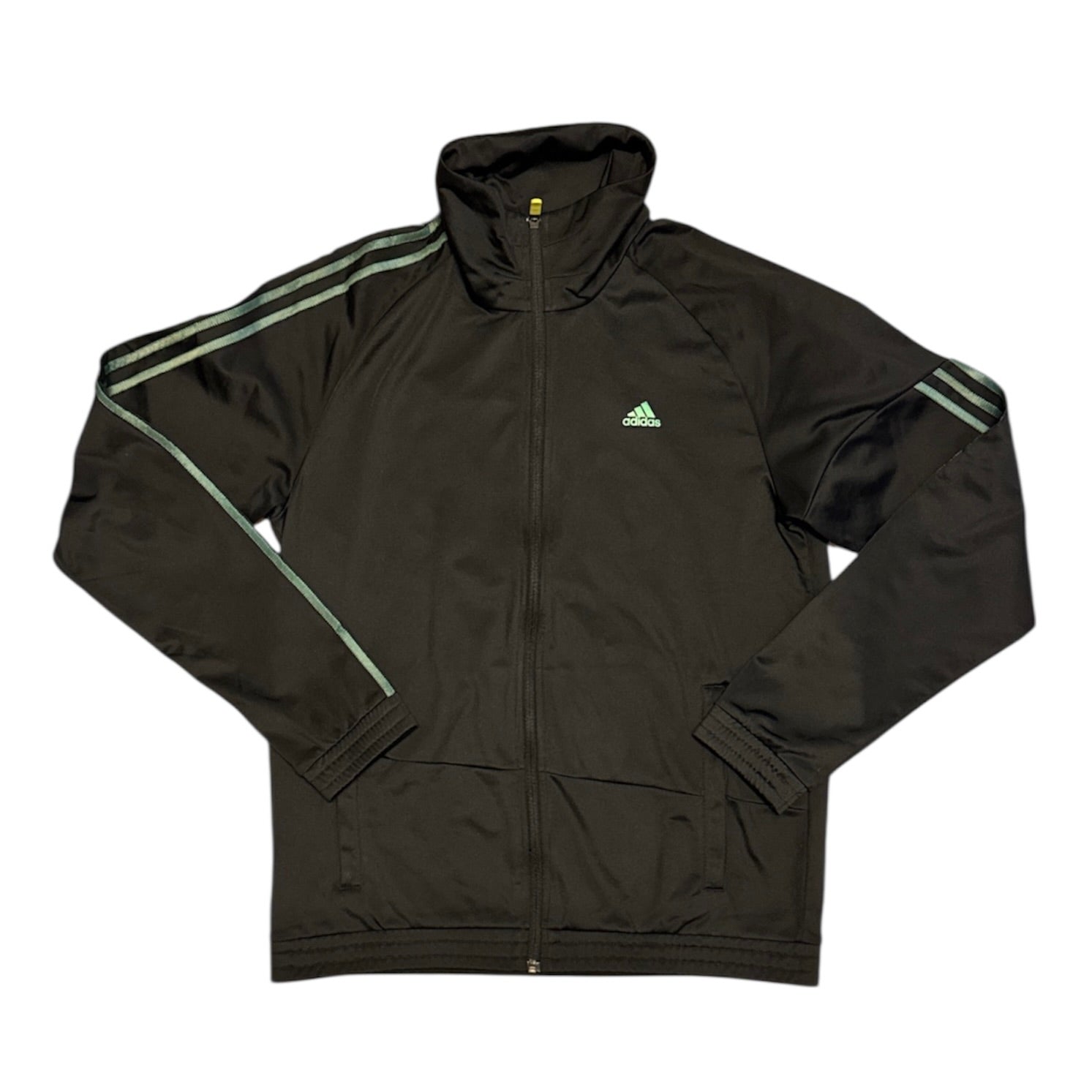 Adidas Black Green Track Top