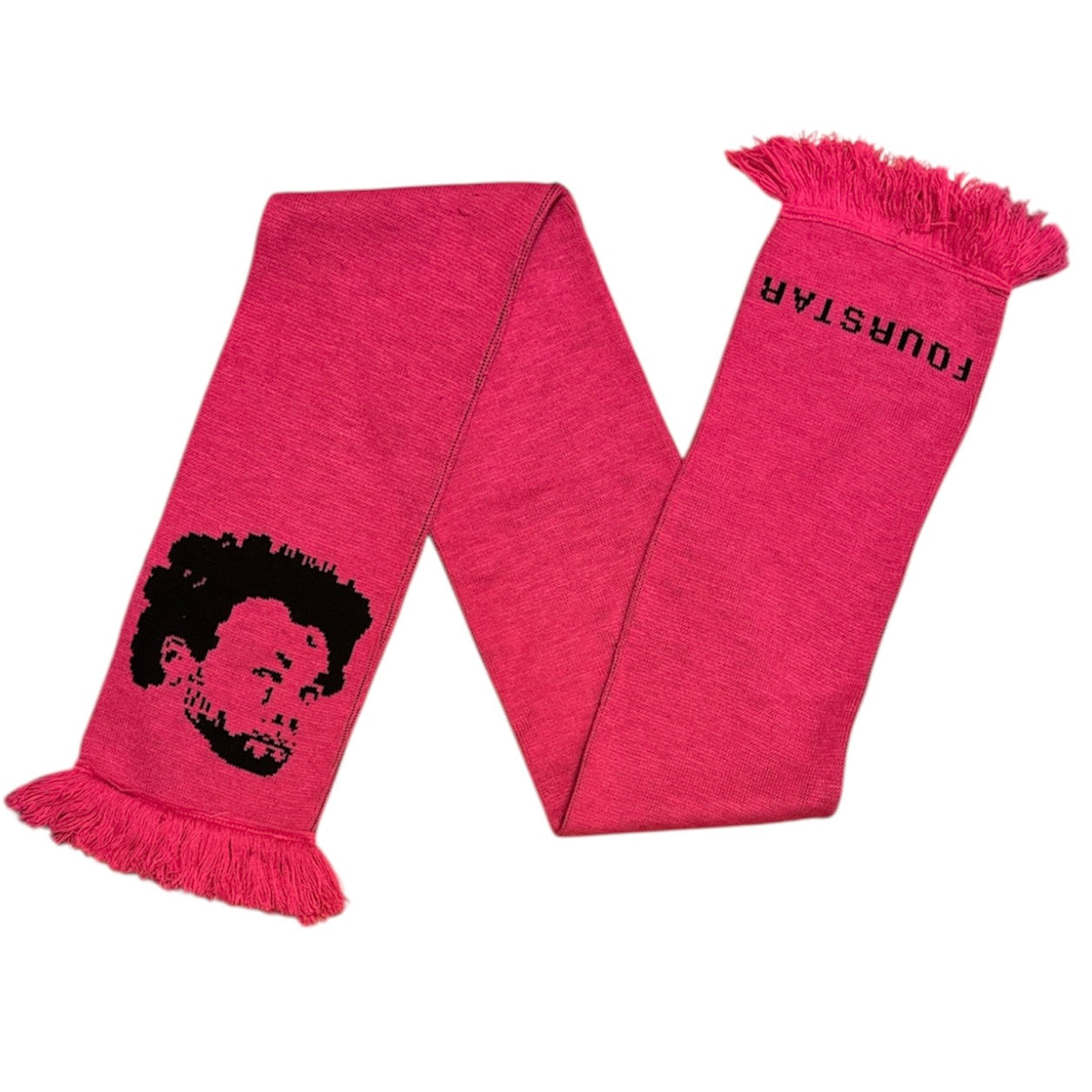 Fourstar Gonz Knitted Pink Scarf