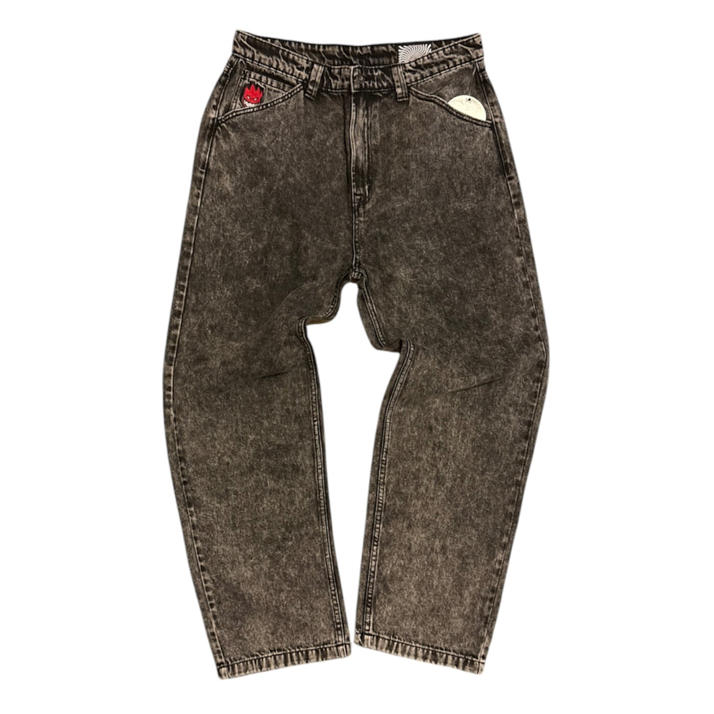 Spitfire Bighead Black Stone Washed Denim Jeans