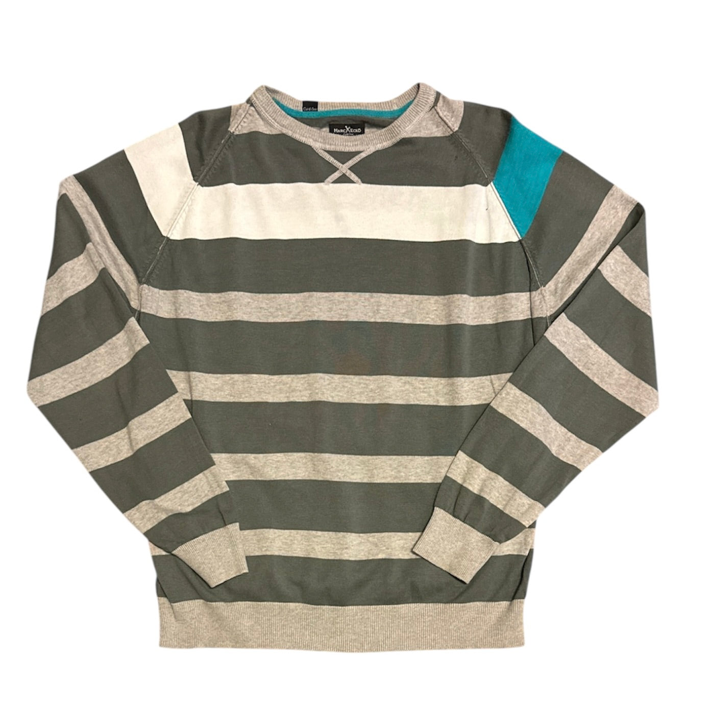 Marc Ecko Striped Knitted Grey Sweater