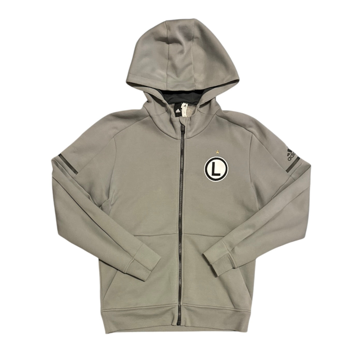 Adidas Legia Warzawa Fleece Grey Hoodie