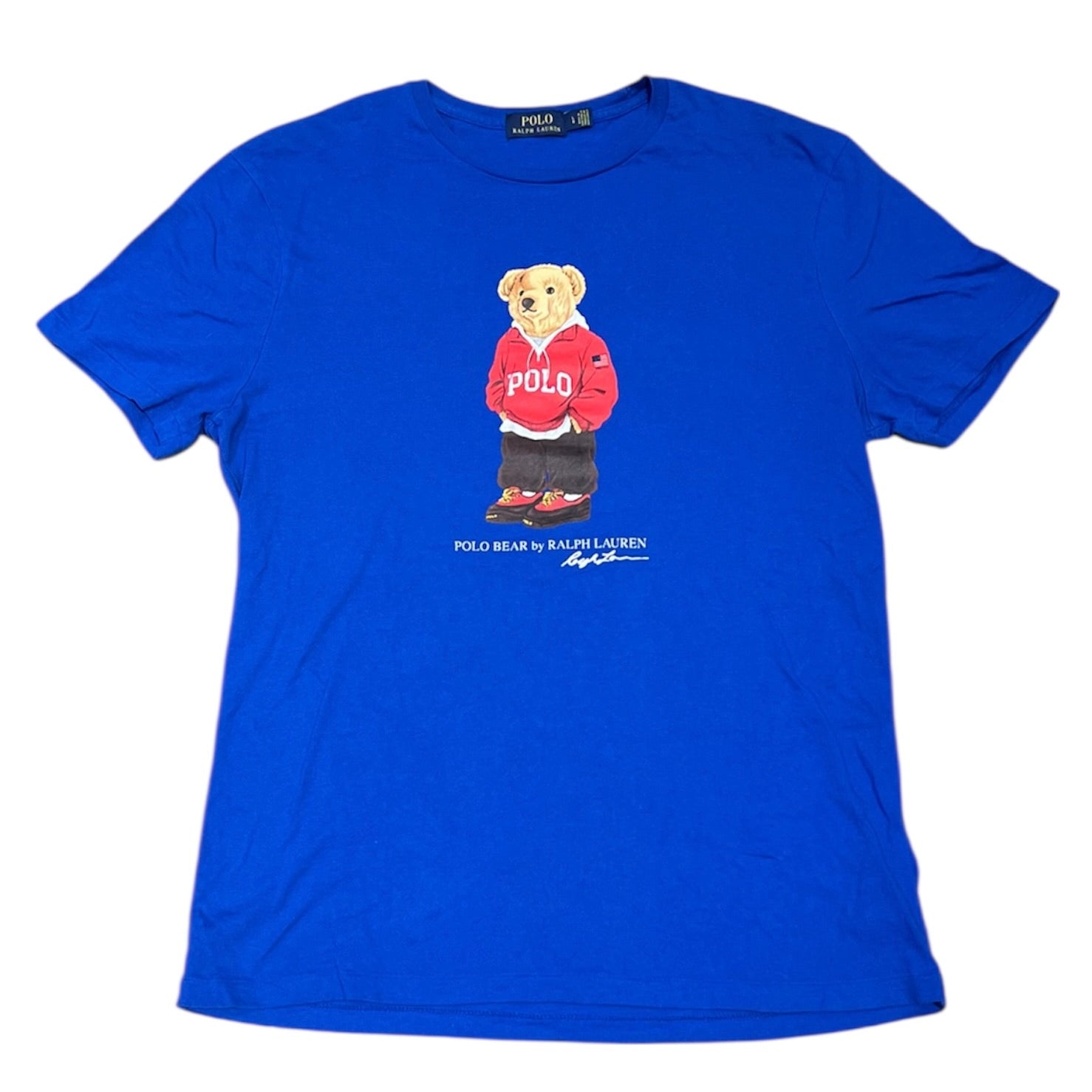Polo Ralph Lauren Preppy Teddy Bear Blue Tshirt