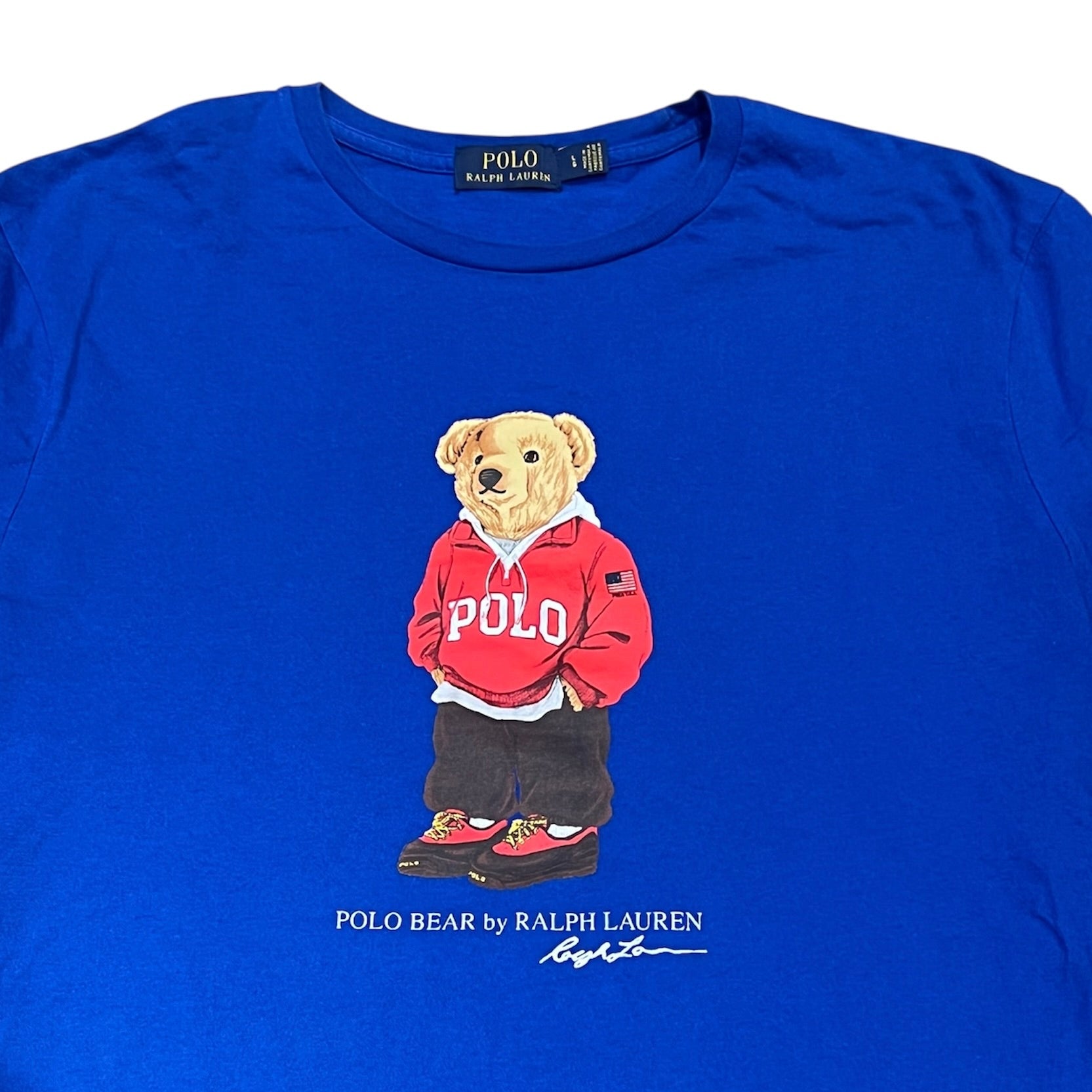 Polo Ralph Lauren Preppy Teddy Bear Blue Tshirt