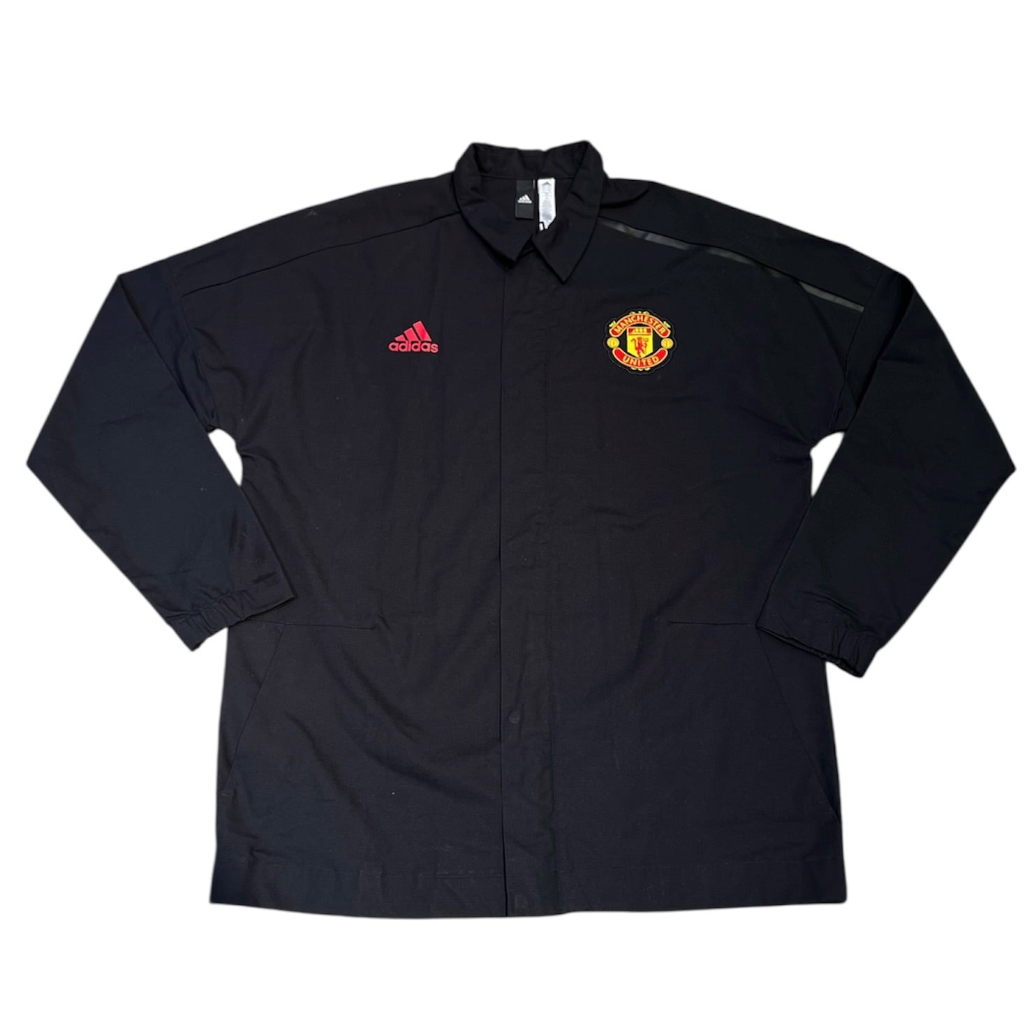 Adidas Manchester United Woven Black Jacket