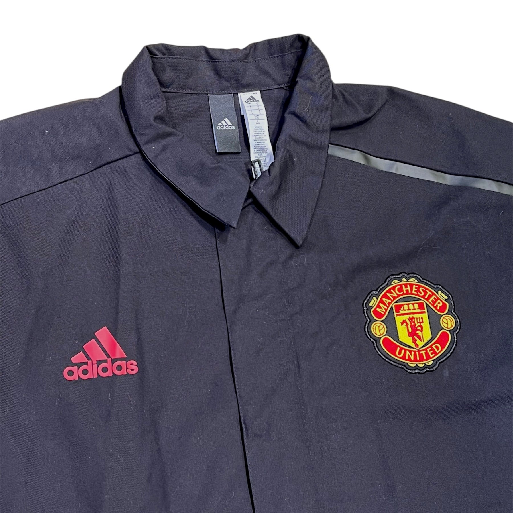 Adidas Manchester United Woven Black Jacket